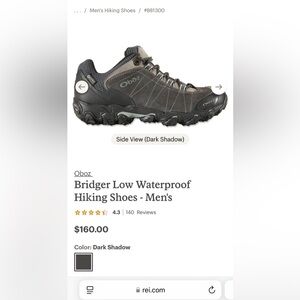 Men’s Oboz Bridger Low Waterproof